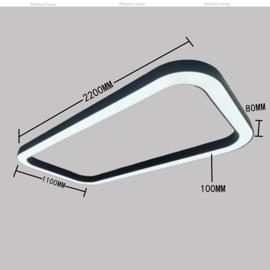 ビリヤード用LED照明、卓球専用高輝度無影灯、新型四角形吊りライト