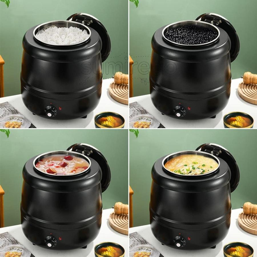 10L食品用スープ釜ウォーマー 業務用 ステンレス鋼 業務用電気式スープ