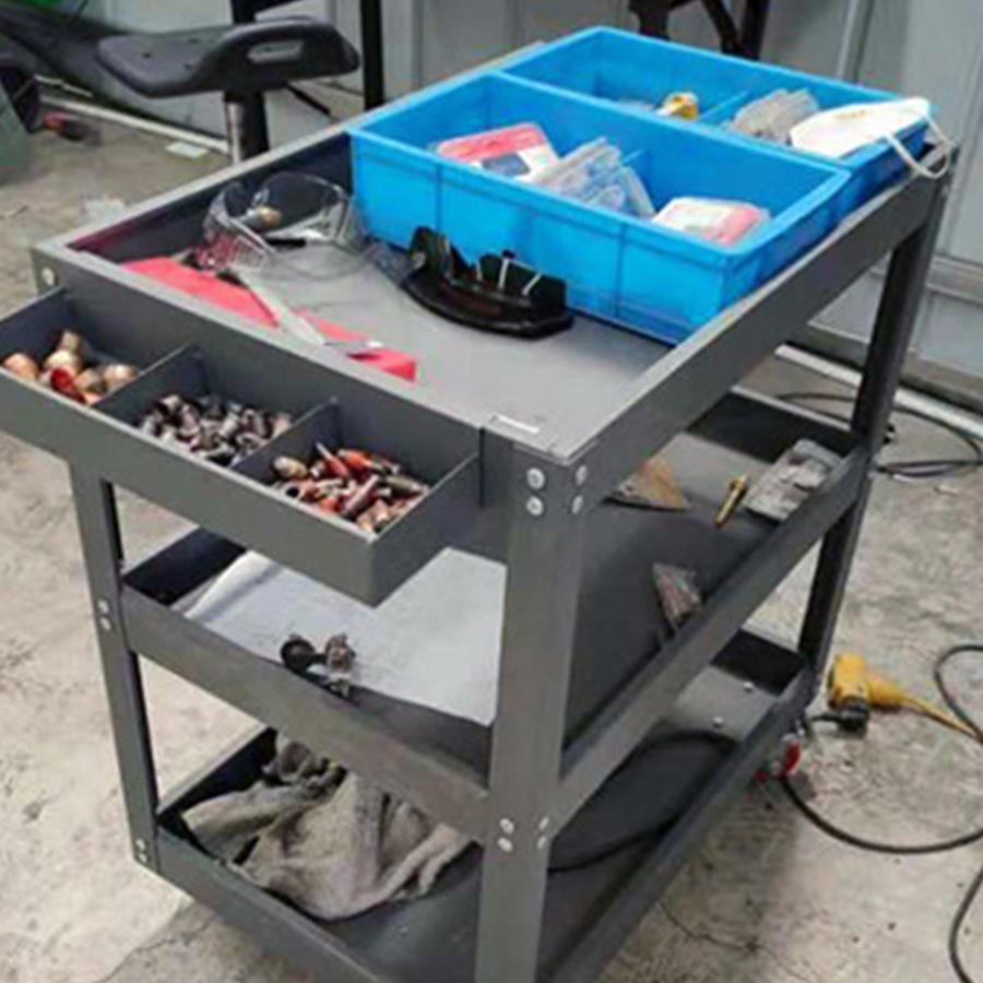 ツールワゴン ツールカート キャスター付き 工具ワゴン 工具カート 多機能 自動車修理 大容量 工具収納 360°回転 DIY ガレージ工具箱 ドライバーホルダー 耐荷_13