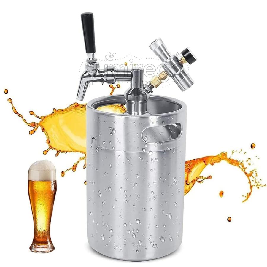 ミニビール樽 ビールディスペンサー ビールサーバー ステンレス鋼 