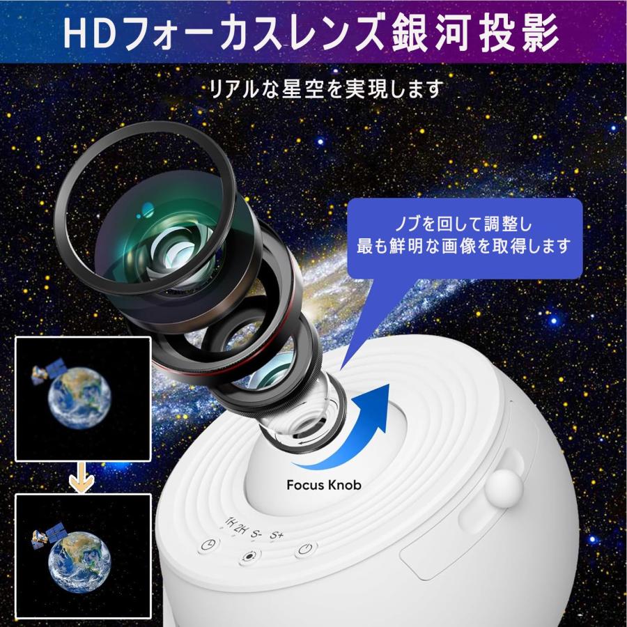 プラネタリウム プロジェクターライト 13in1 HDズーム 星空 北極光