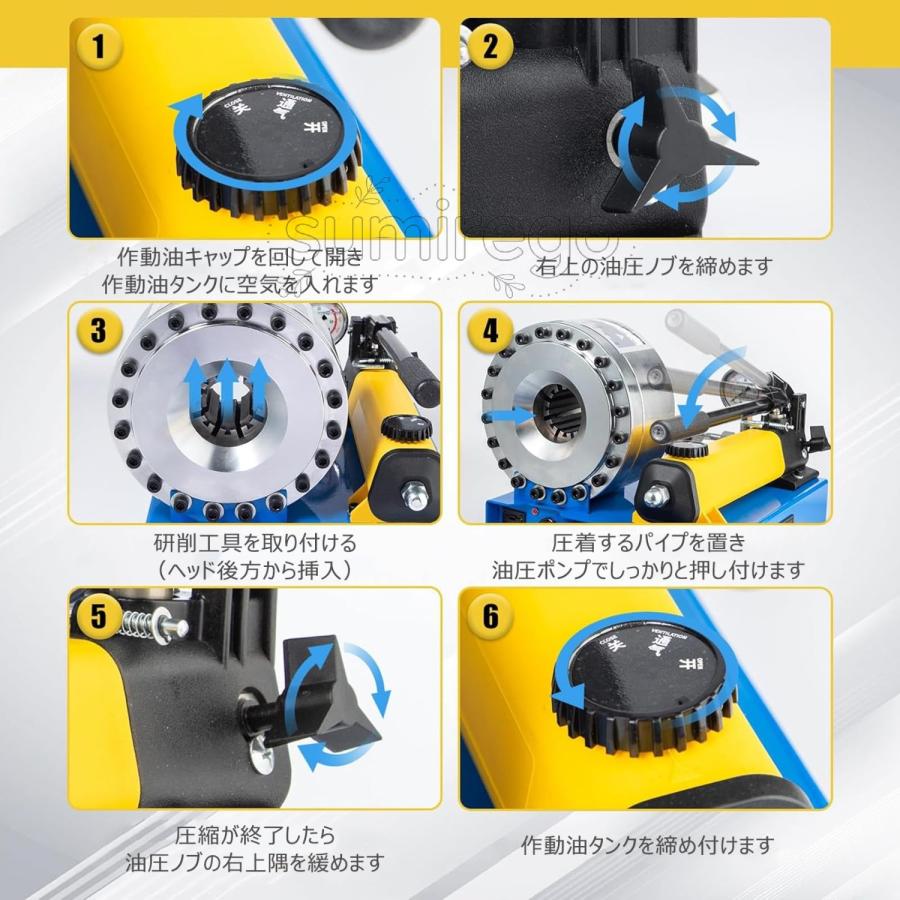 ポイント5倍~9月限定特別キャンペーン!】手動油圧圧着機 8セットの金型