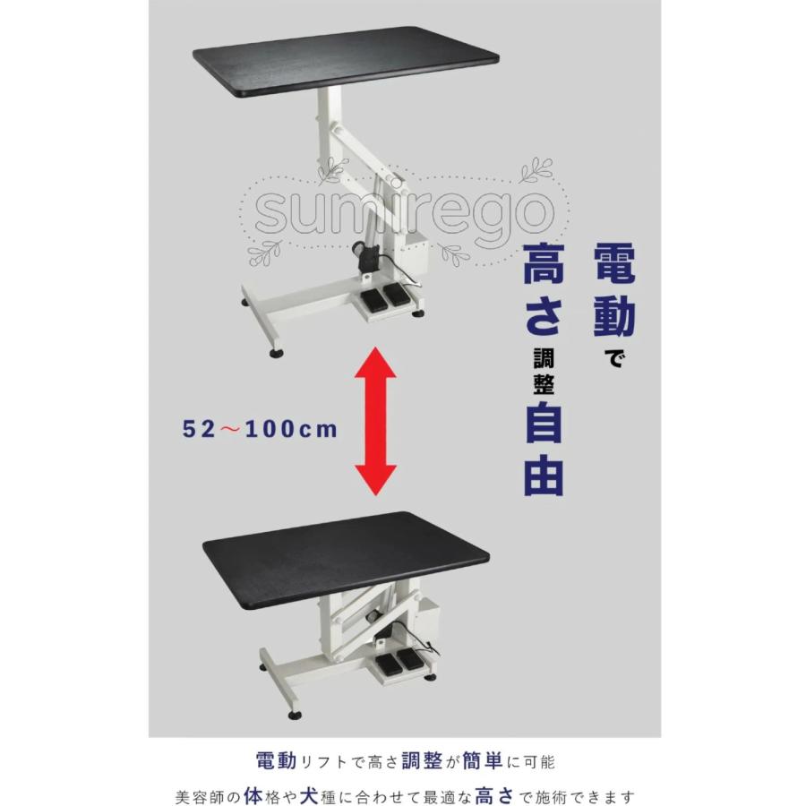 電動昇降トリミングテーブル｜トリマー必見 Z型脚構造 高さ52〜100cm調整可 選べる2サイズ（60×90cm／60×120cm）｜犬猫兼用 業務用モデル サロン 美容室 動物_1