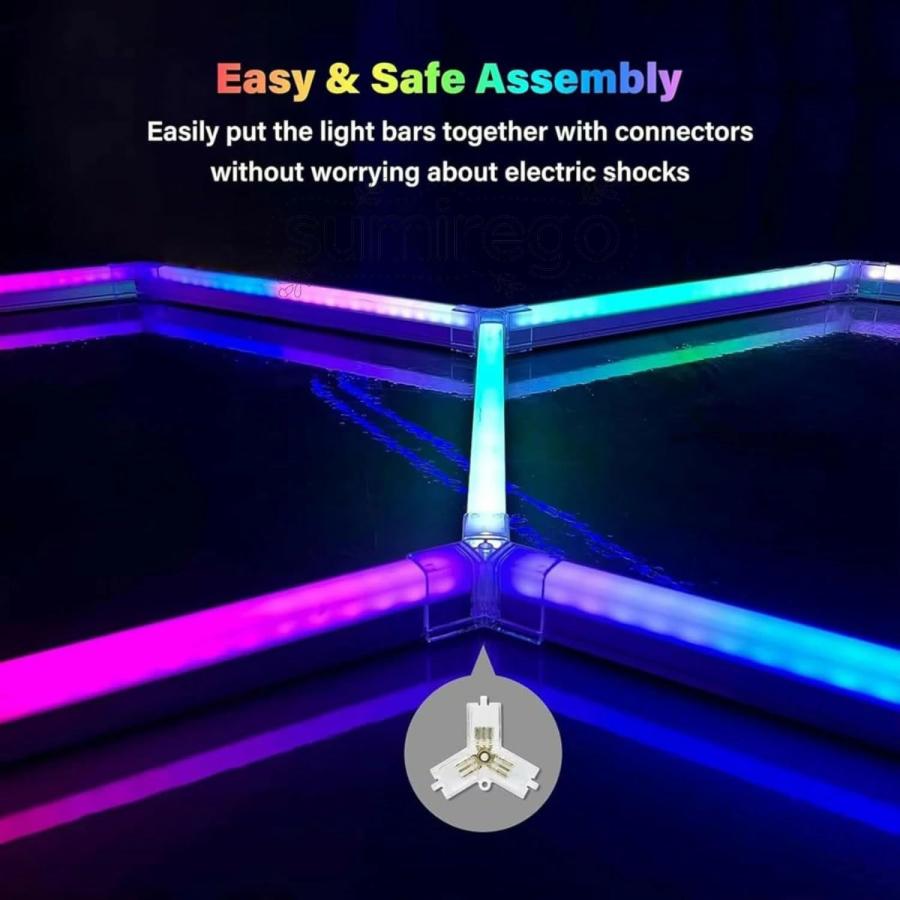 新登場六角形LEDガレージライト、リモコン付きハニカム天井、RGB