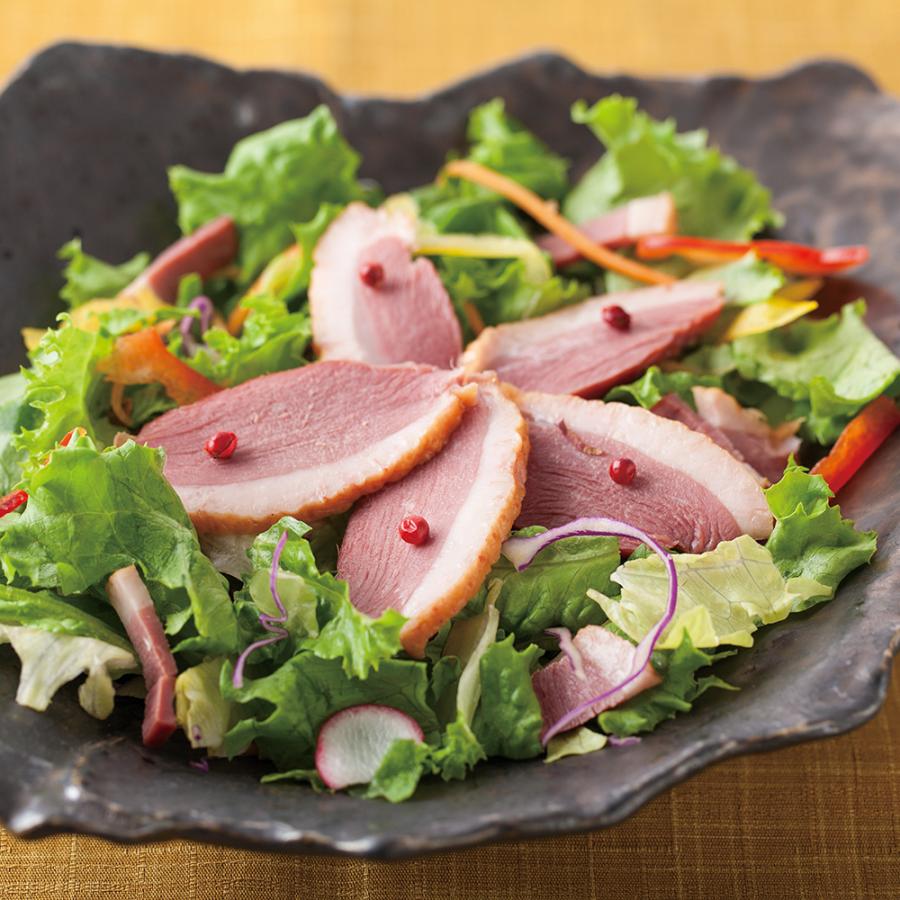 福鴨】モンゴル塩や金剛山麗水を使用し桜チップでスモークした 国産