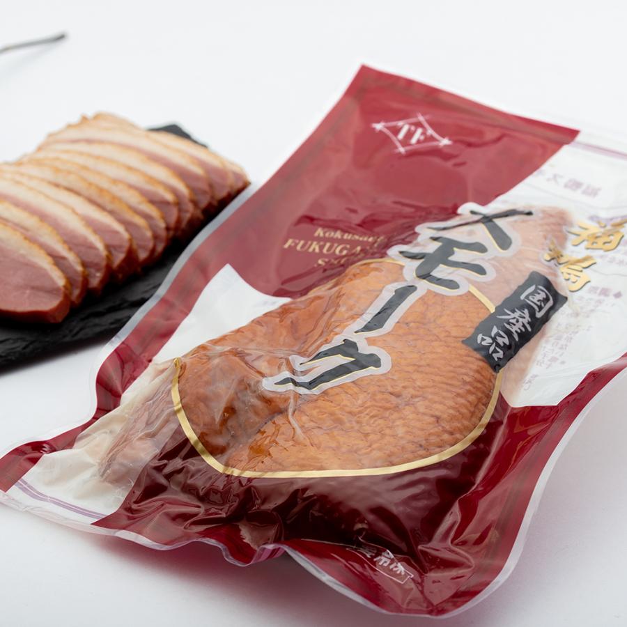 福鴨】モンゴル塩や金剛山麗水を使用し桜チップでスモークした 国産
