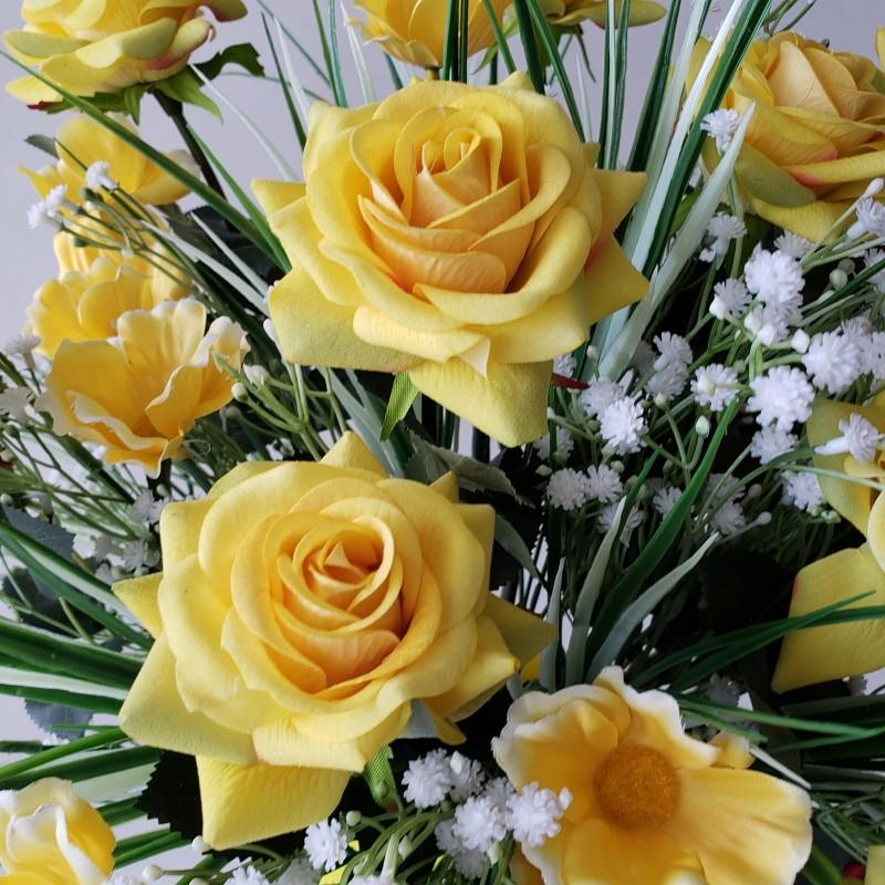 黄バラアレンジ 花瓶付 : アイフラワー&グリーン - 通販 - Yahoo