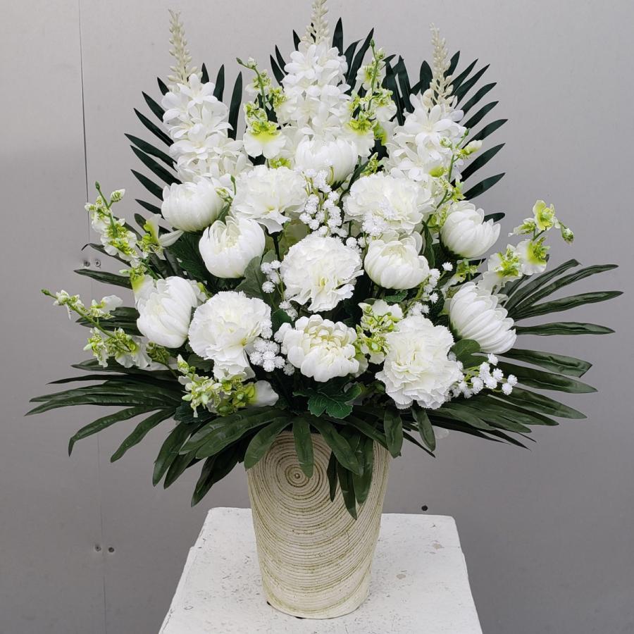 仏花白仕上（BTU51） 高55cm×幅40cm 光触媒 : アイフラワー