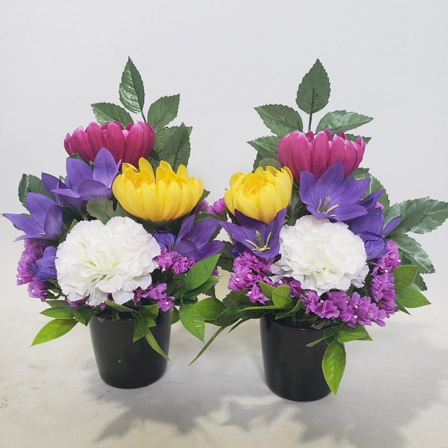 仏花MIX(高85×幅40)光触媒コーティング 造花 （光触媒 V-CAT 仏花 