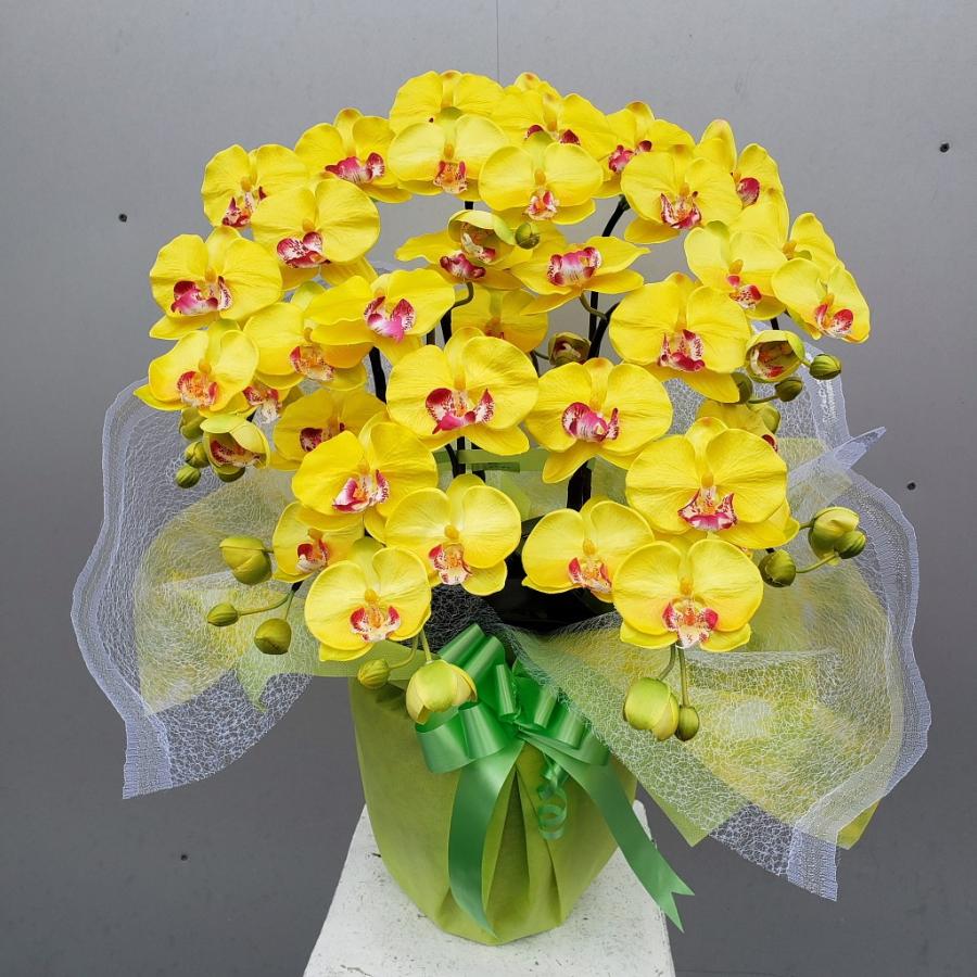 胡蝶蘭M5F（黄）造花 （約高70cm×幅40cm）（光触媒