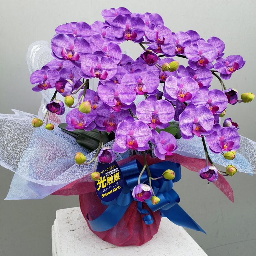 胡蝶蘭S5F・紫（造花）高約５０cm×幅３５cm （光触媒コーティング