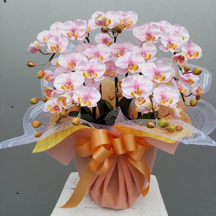 胡蝶蘭S・5F・絞りピンク（造花）高約50cm×幅35cm 光触媒 