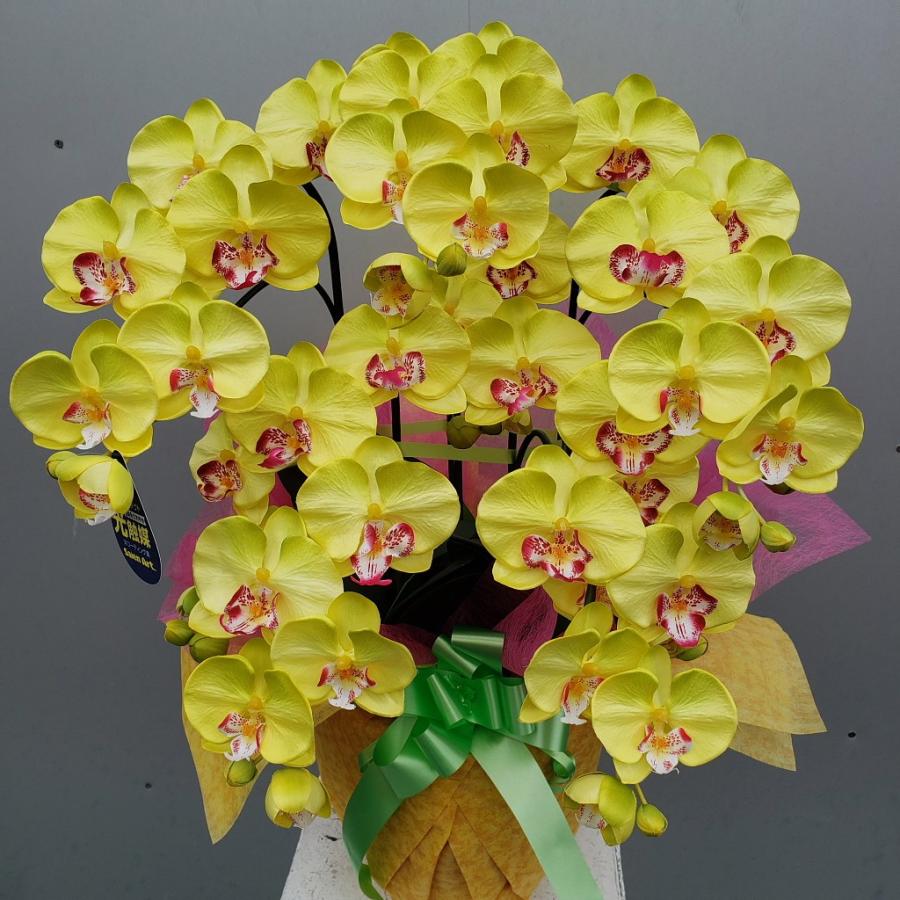 胡蝶蘭M5Fライトイエロー（造花）高約７０cm×幅４０cm）光触媒