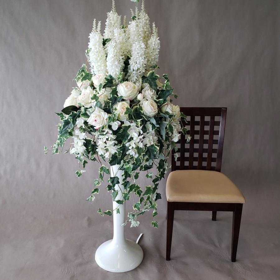 デルヒィニュウム＆カラーMIXアレンジ（造花）高100×幅70・光触媒