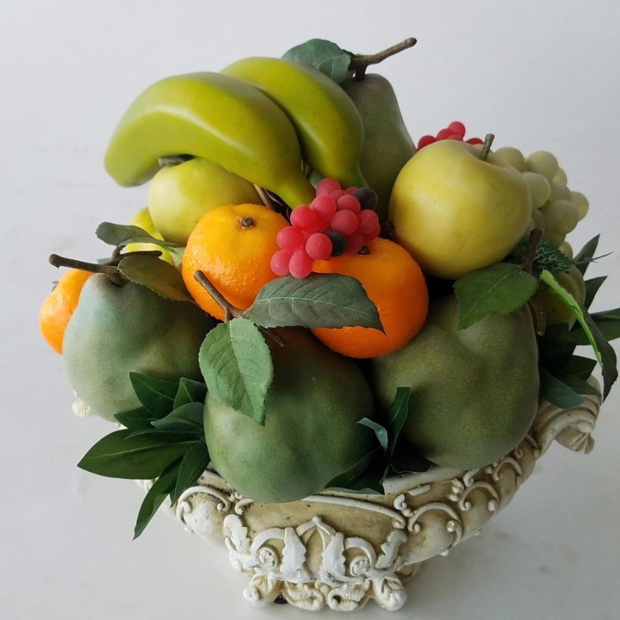 果物盛りアレンジ（ＫＵ４）造花 （高３５ｃｍ巾３８ｃｍ）オリジナル