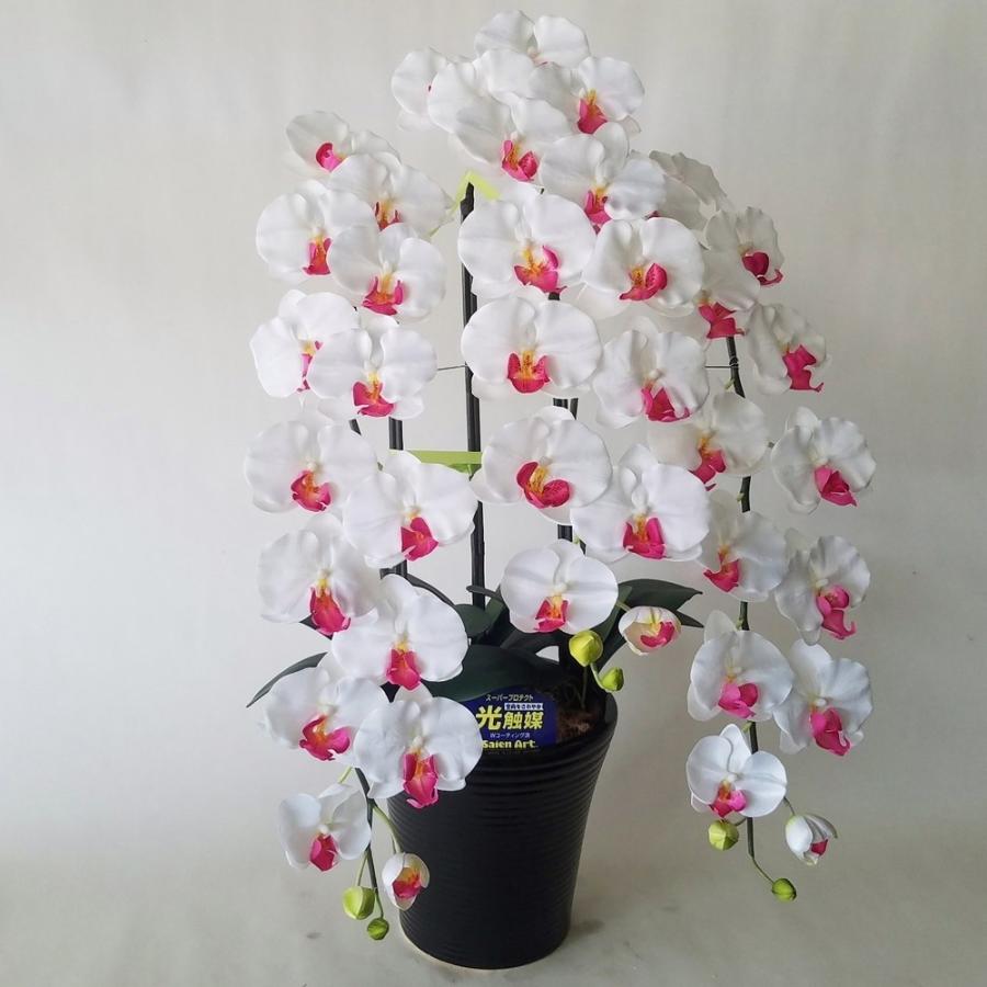 胡蝶蘭-ライトパープル 造花・光触媒ロング3F 高さ80cm×巾50cm