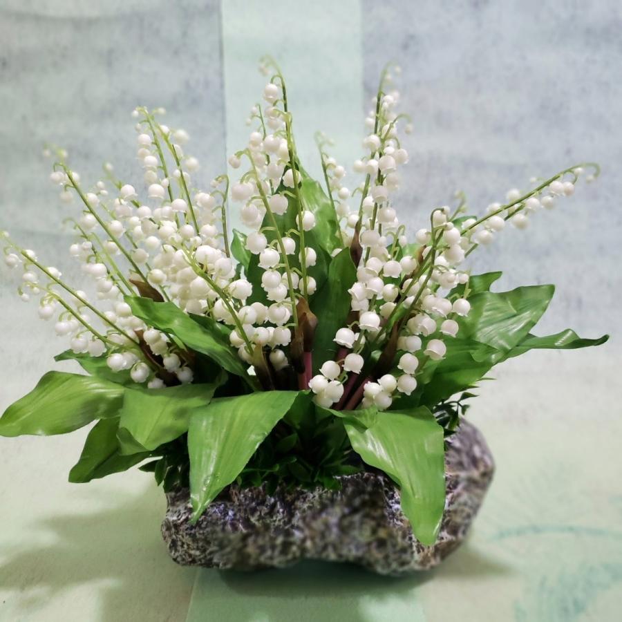 スズラン 白 岩の器 H30cm W33cm 季節の花 造花 光触媒 Pk07xyq94j アイフラワー グリーン 通販 Yahoo ショッピング