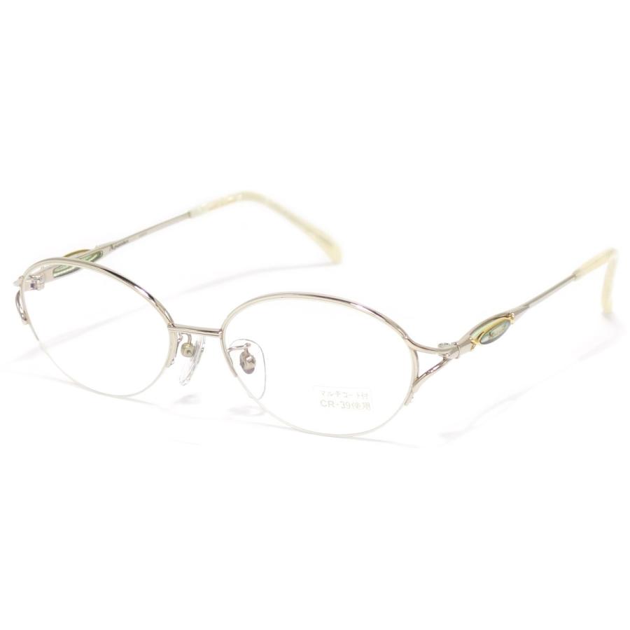 Aquascutum アクアスキュータム 2404 K14WG DECO:K18 【14金ホワイトゴールド眼鏡フレーム 飾り部分18金使用 日本製】｜aihikino｜02