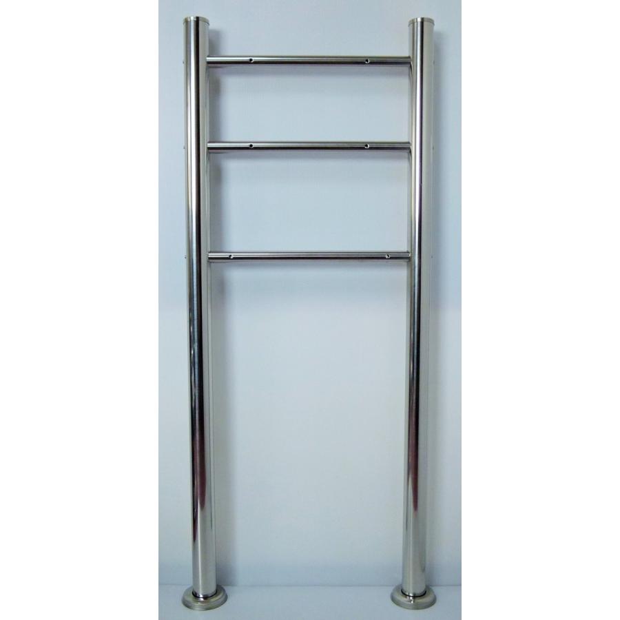 郵便ポスト郵便受けおしゃれかわいい人気北欧モダンデザインメールボックス プレミアムステンレスシルバーステンレス色スタンドpm06s