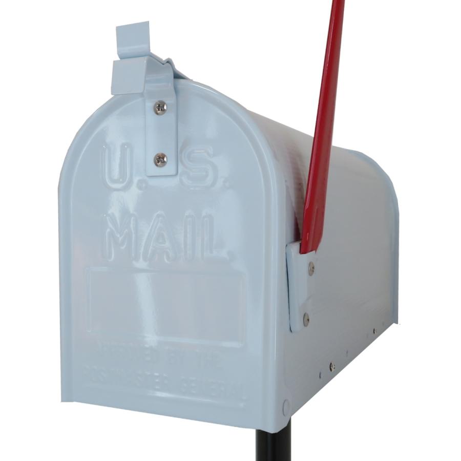 好評 新しいブランド セール6月30日まで 郵便ポスト郵便受けおしゃれかわいい人気アメリカンUSメールボックススタンドお洒落なホワイト色ポストpm083