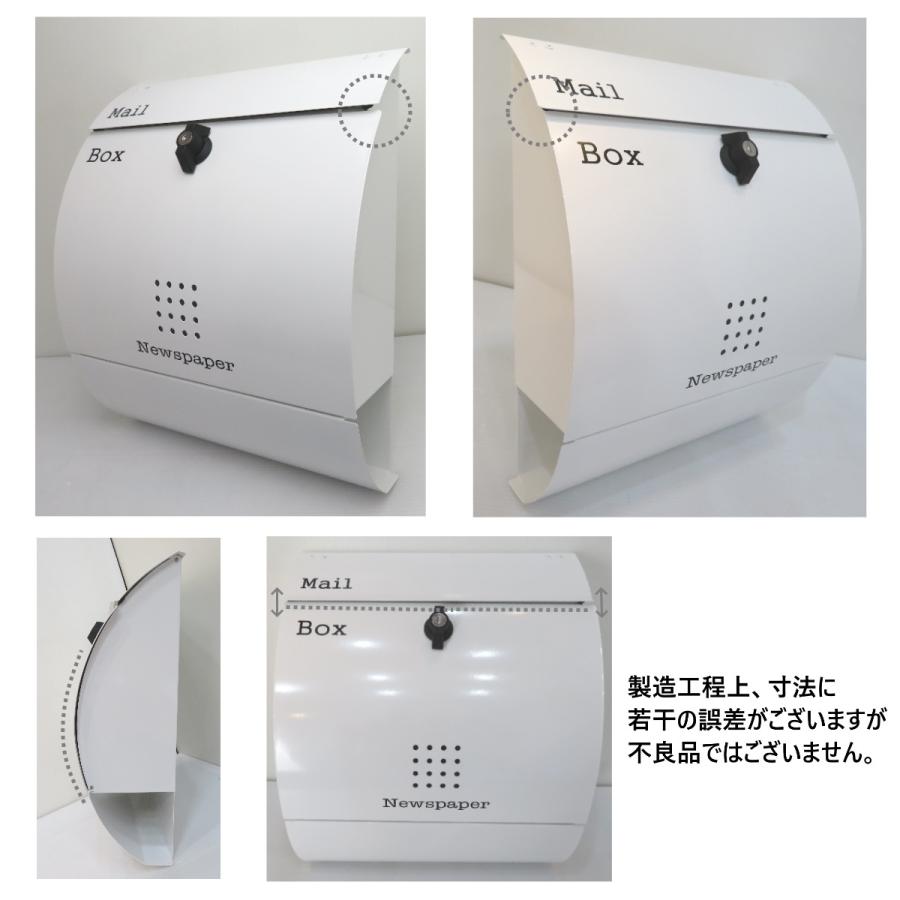 郵便ポスト スタンド付壁掛け鍵付きブラウン色 pm18s-pm032(訳あり)｜aihome｜07