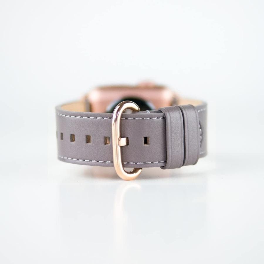 alto Leather Strap for Apple Watch セメントグレー（ゴールド金具