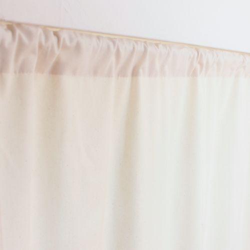 小窓用 オーダー カフェカーテン／オーガニックコットン (綿) 100