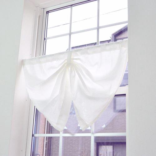 小窓用 オーダー レースカフェカーテン／生地サンプル／無地 綿