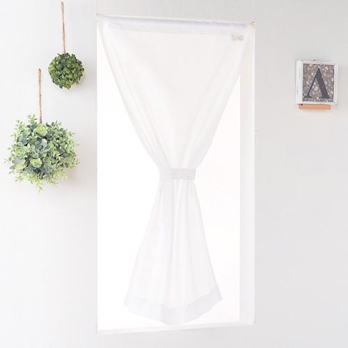 小窓用 オーダー レースカフェカーテン／幅101〜150cm×丈15