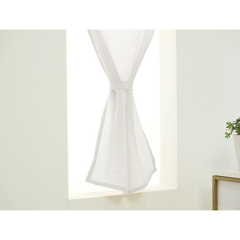 小窓用 オーダー レースカフェカーテン／幅251〜300cm×丈101〜150cm
