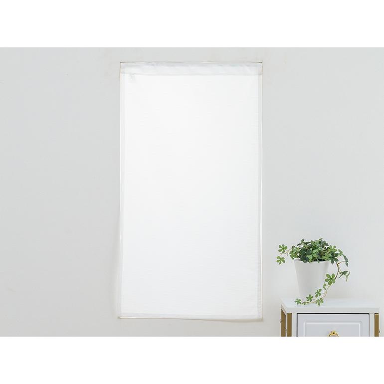 小窓用 オーダー レースカフェカーテン／生地サンプル／細かい編み模様の無地防炎ミラーレースカフェカーテン「カルティ」 |  | 06