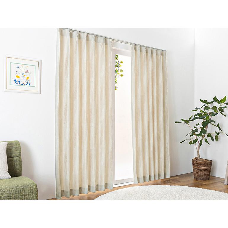 ドレープカーテン オーダーカーテン／奥行を感じさせる掠れた