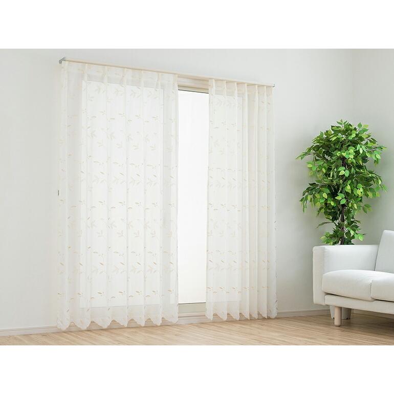 レースカーテン オーダーカーテン／幅30〜100cm×丈101〜200cm