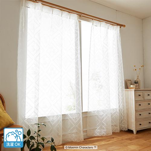 スミノエ　ホワイト オーダー　レースカーテン　美品　725cm x 150cm スミノエ ホワイト オーダー レースカーテン 美品 725cm x 150cm