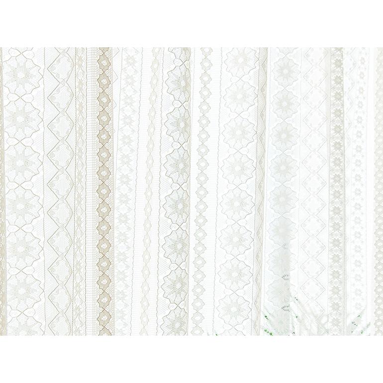 レースカーテン オーダーカーテン／お花を連想させる幾何学模様の編みレースカーテン Fiore「ペルル」 |  | 06