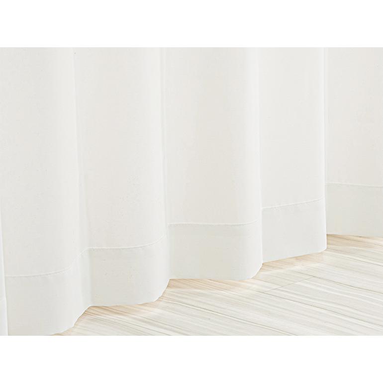 シルバー ドレープカーテン UVカット99% ホワイト レースカーテン