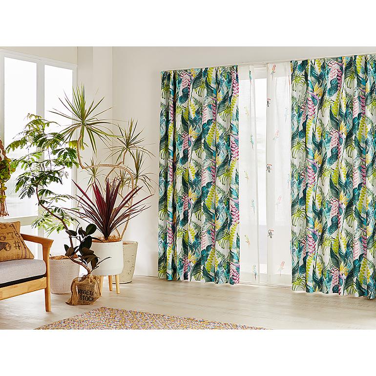 遮光カーテン オーダーカーテン／幅30〜100cm×丈201〜250cm／爽やかな