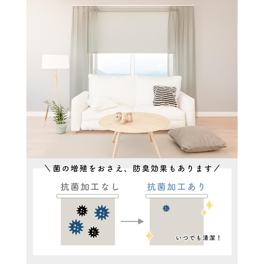 オーダー ロールスクリーン／幅25〜40cm×丈30〜90cm／菌の増殖をおさえ防臭効果もある抗菌タイプのロールスクリーン_4