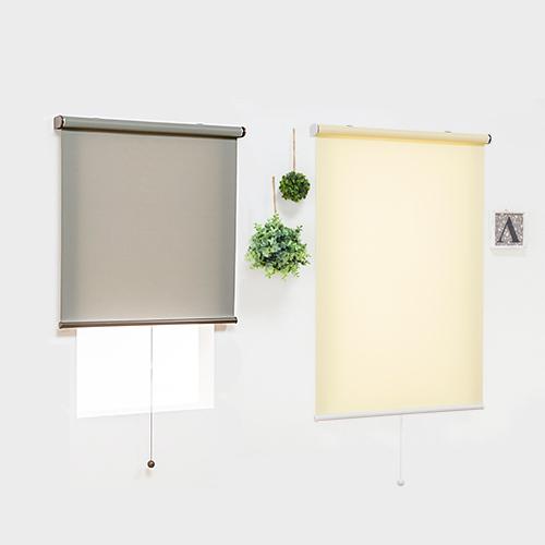 オーダー ロールスクリーン／無地／幅61〜90cm×丈181〜250cm／ほどよく