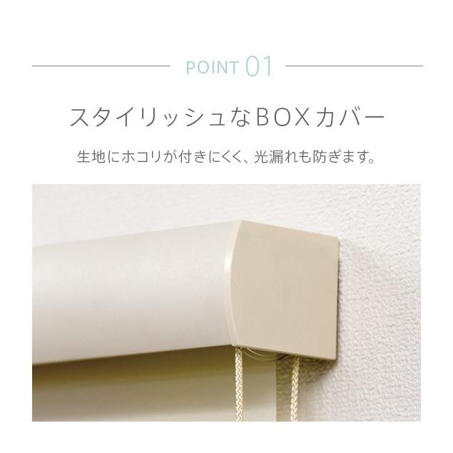 既製ロールスクリーン／幅45cm×丈135cm／BOXカバー付きロールスクリーン「プリズム」遮光タイプ_6