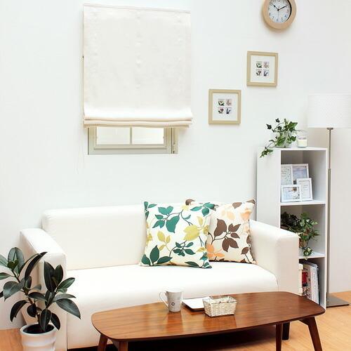 ローマンシェード／幕体のみ／無地 麻（リネン）100％天然素材