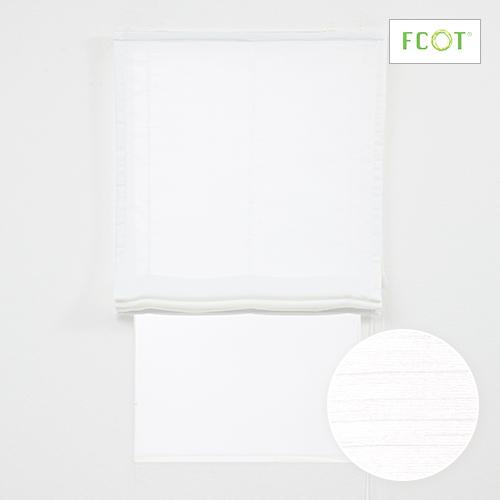 ローマンシェード／幕体のみ／ふわりと柔らかい手触りを持つライン模様の遮像レースローマンシェード「サラサ」／買い替え用 | 