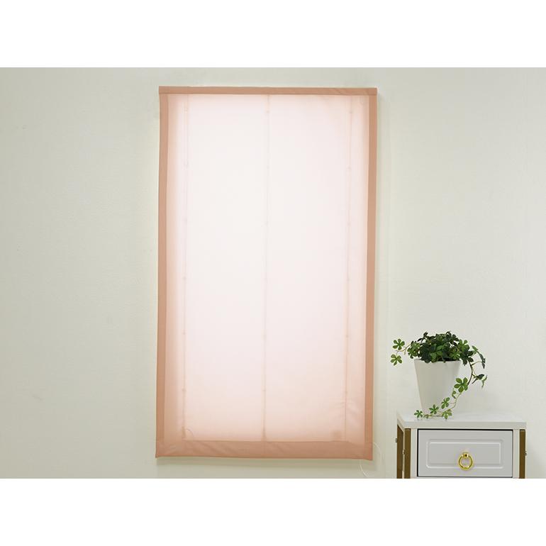 ローマンシェード シングル／幅91〜140cm×丈201〜240cm／シンプルな無地のUVカット99％遮像レースローマンシェード「ルメル」_7