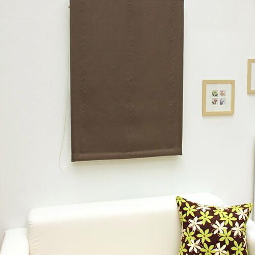 ローマンシェード ダブル／幅61〜90cm×丈81〜120cm／遮光率99.99％ 1級遮光防炎 ダブルシェード 無地「シフォン」_6