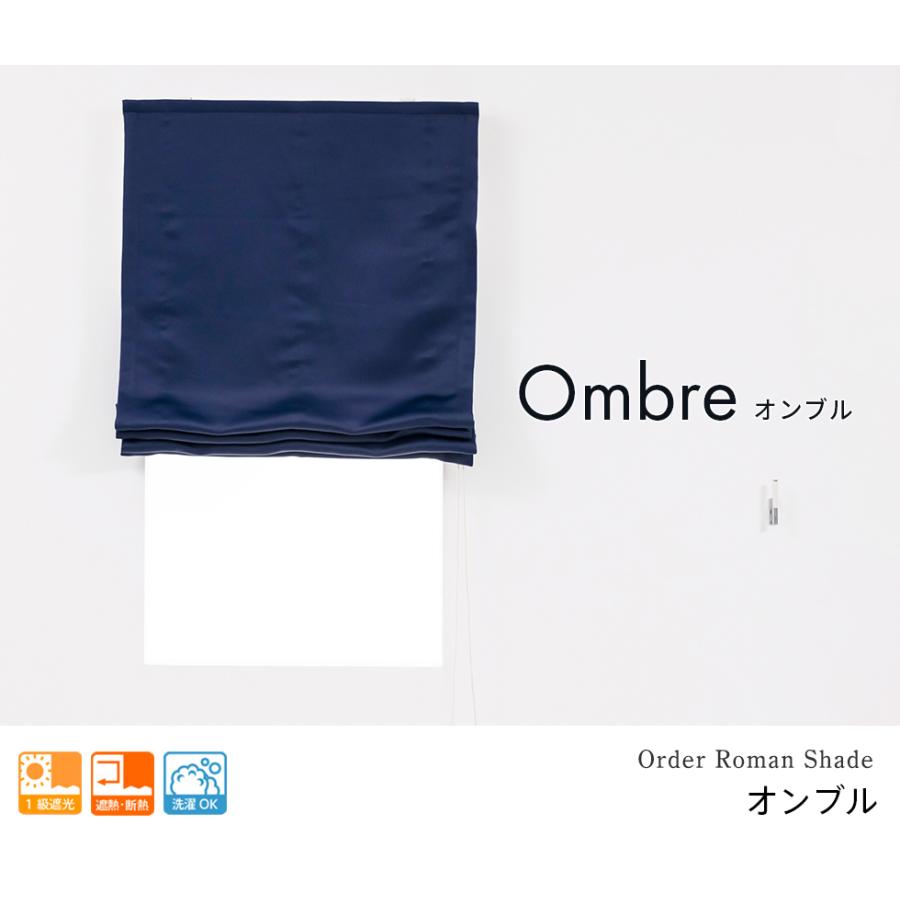 ローマンシェード シングル／幅141〜190cm×丈121〜160cm／深みのある落ち着いた色合いの1級遮光ローマンシェード「オンブル」_3