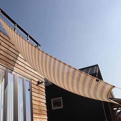 日よけ サンシェード イチオリシェード -ichiori shade- 遮光 4m