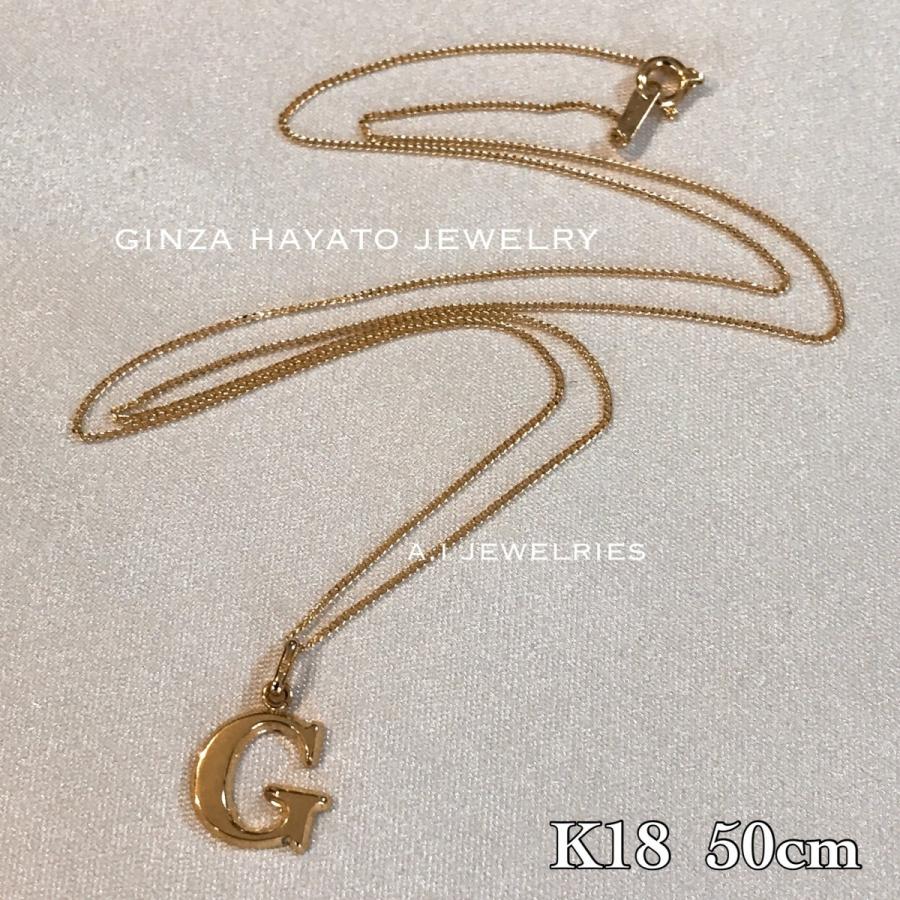 K18 18金 50cm 2面喜平 ネックレス 新品 イニシャル initial necklace 