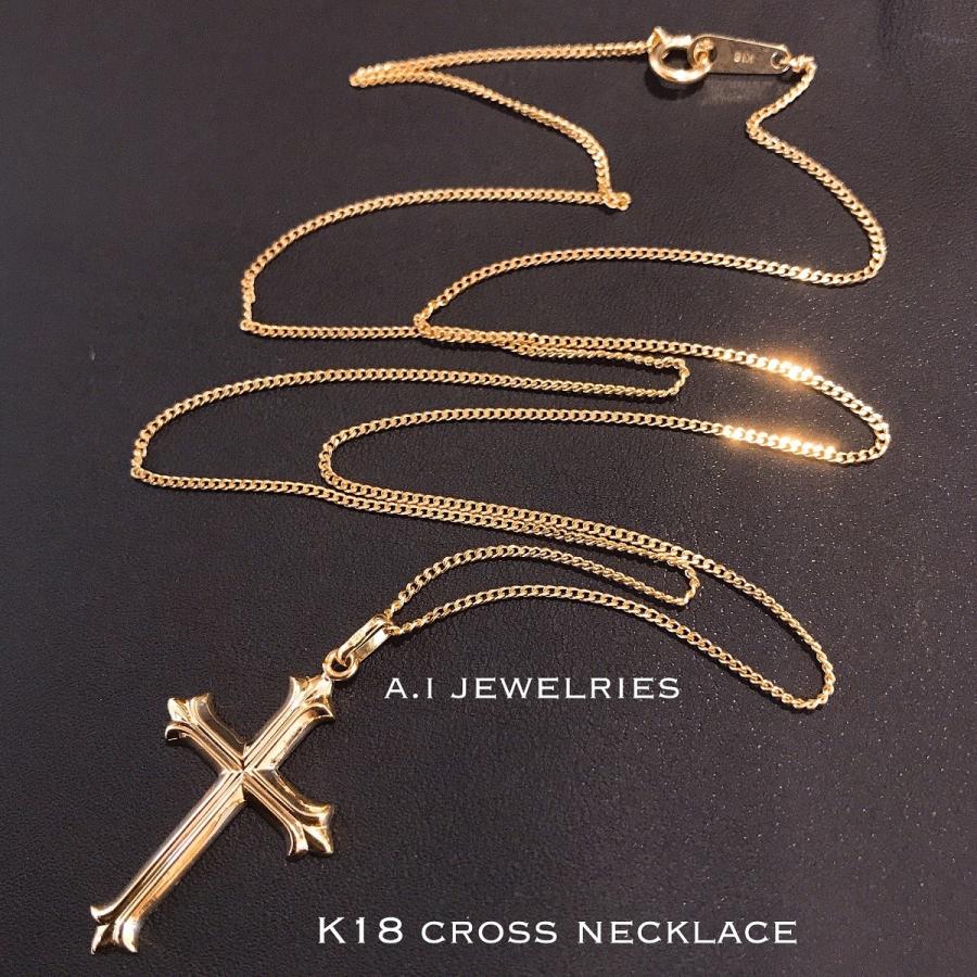 クロス ネックレス メンズ 50cm 18金 男性用 K18 cross necklace  :k18crossnecklacemens50cm01:A.I JEWELRIES GiNZA - 通販 - Yahoo!ショッピング