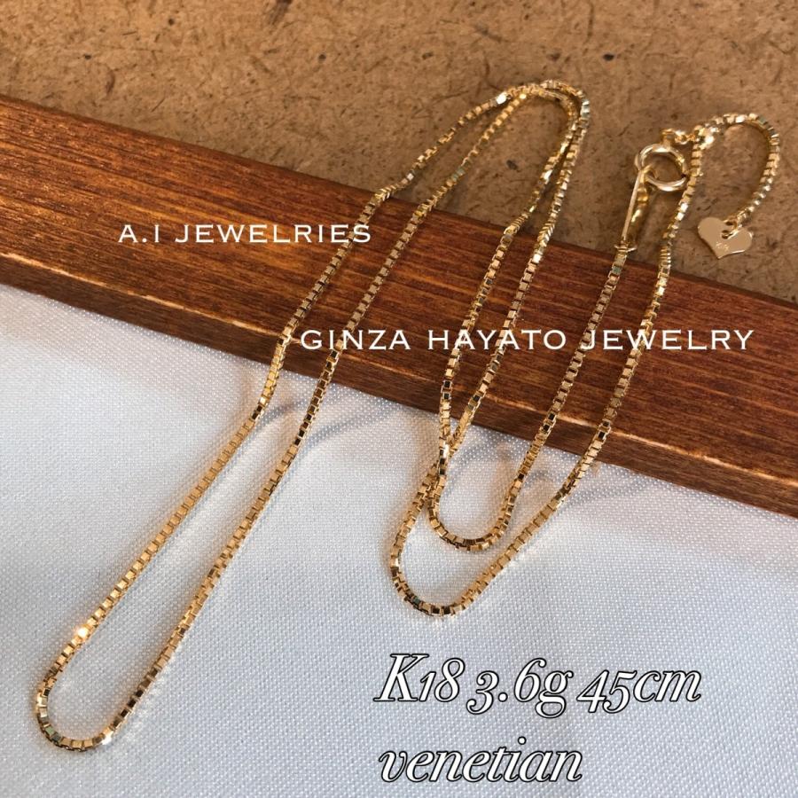 K18 18金 ベネチアンチェーン ネックレス 45cm スライドアジャスター チェーン 45cm ネックレス 新品 :k18venetiannecklace45cmslidadjyuster2:A.I JEWELRIES GiNZA - 通販 - Yahoo!ショッピング