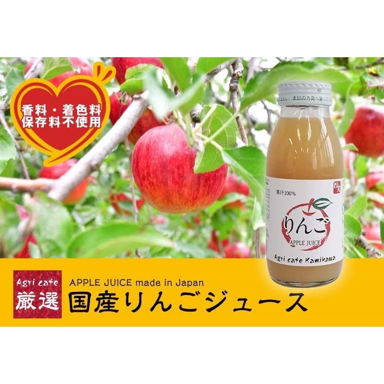 AGRI CAFE厳選 国産りんご100%ジュース 20本入り｜aik-kamikawa